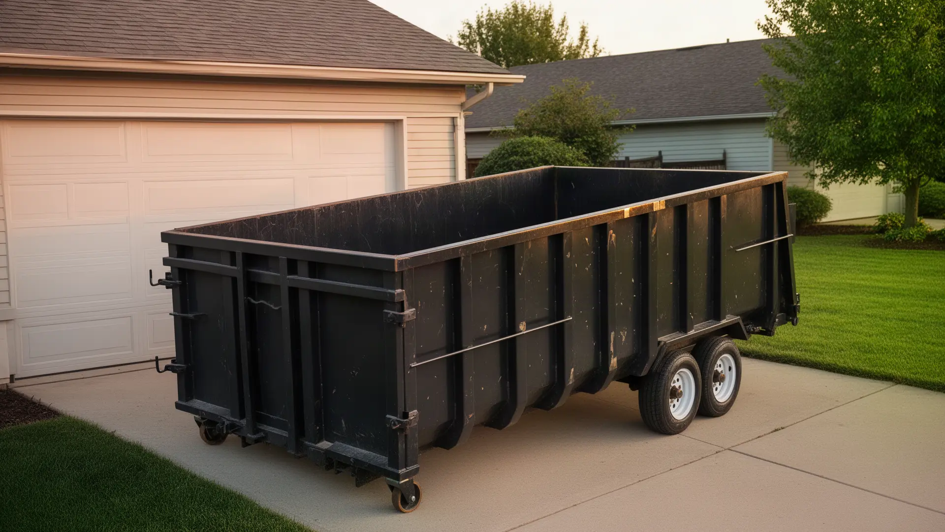 Roll-off dumpster from Cranwood Grove Dumpster Rental in Dallas, TX